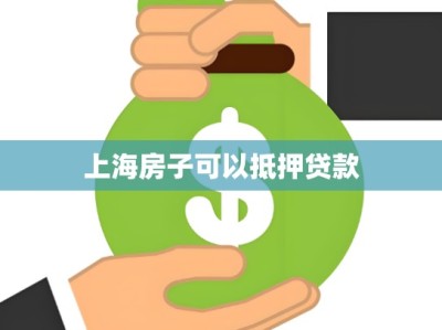 上海房子可以抵押贷款